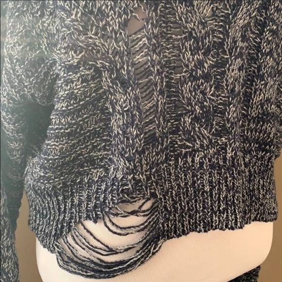 Wildfox blue distressed long sleeve Nancy … - Picture 3 of 7